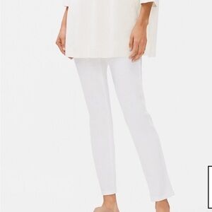 Eileen Fisher white skinny jeans Size 8